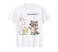 Humour drôle Lapin de Pâques Raton Laveur Voleur de Chocolat T-Shirt