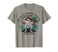 Humour drôle Oak Island Pirate Squelette Trésor Humour T-Shirt