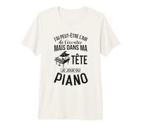 Humour drôle Pianiste Piano Musique T-Shirt Haut de Gamme