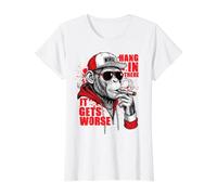 Humour drôle, « Tiens Bon, ça va empirer », Sarcastique T-Shirt Graphique avec Valeur