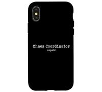 Humour du coordinateur du Chaos pour Les collègues et Les Managers Amusants Coque pour iPhone X/XS