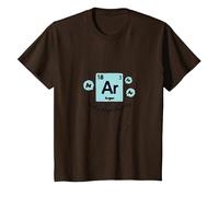 Humour du Tableau périodique : AR That's Argon Laughing T-Shirt, Enfant, Marron, 8 Ans