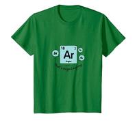 Humour du Tableau périodique : AR That's Argon Laughing T-Shirt, Enfant, Vert Kelly, 6 Ans