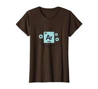 Humour du Tableau périodique : AR That's Argon Laughing T-Shirt, Femme, Marron, S