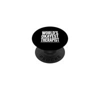 Humour du thérapeute Le Plus Acceptable au Monde pour la santé mentale PopSockets PopGrip Adhésif