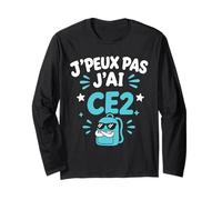 Humour École Élève rentrée des Classes J'peux Pas J'Ai CE2 Manche Longue