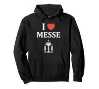 Humour église Messe prier amour dimanche i love Messe Sweat à Capuche