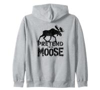 Humour Élan pour Chasseurs et Amateurs de Nature Sweat à Capuche