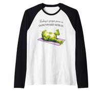 Humour en Forme de Grenouille pour Yoga Manche Raglan