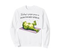 Humour en Forme de Grenouille pour Yoga Sweatshirt