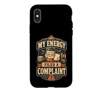 Humour énergie plainte Typographie Amusante Coque pour iPhone X/XS