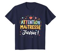 Humour enfant rentrée scolaire attention enseignant je arrive T-Shirt