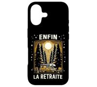 Humour Enfin la Retraite - Cadeau Retraité en Camping-Car Coque pour iPhone 17