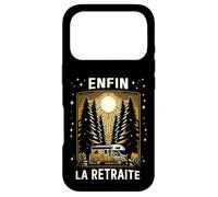 Humour Enfin la Retraite - Cadeau Retraité en Camping-Car Coque pour iPhone 17 Pro
