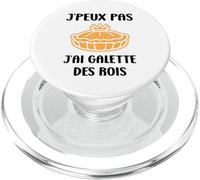 Humour épiphanie Nourriture j'peux Pas J'Ai Galette des Rois PopSockets PopGrip pour MagSafe
