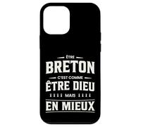 Humour « Etre Breton C'est comme être Dieu mais en Mieux » Coque pour iPhone 12 Mini
