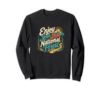 Humour extérieur randonnée dans la forêt Nationale Locale Sweatshirt