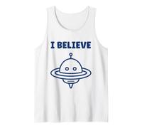 Humour Extraterrestre i Believe Soucoupe Volante Débardeur