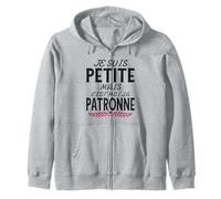Humour Femme Je suis Petite mais C’est Moi La Patronne Sweat à Capuche