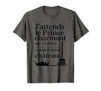Humour Femme Prince Charmant Ranger Château Drôle T-Shirt
