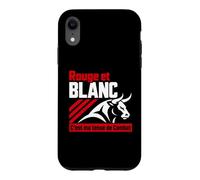 Humour féria Basque dax fêtes Rouge Et Blanc Feria Coque pour iPhone XR