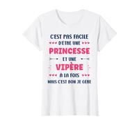 Humour Fille Princesse drôle Je suis Une Vipère T-Shirt