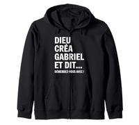 Humour Gabriel Dieu Créa Gabriel et Dit Démerdez-vous Avec Sweat à Capuche