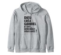 Humour Gabriel Dieu Créa Gabriel et Dit Démerdez-vous Avec Sweat à Capuche