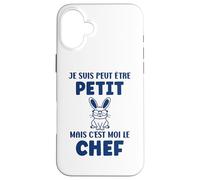 Humour garçon Enfant Je suis Petit mais C'est Moi Le Chef Coque pour iPhone 16 Plus