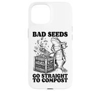 Humour Gardening Frog Joke Bad Seeds Go Straight to Compos Coque pour iPhone 15