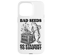 Humour Gardening Frog Joke Bad Seeds Go Straight to Compos Coque pour iPhone 15 Pro Max