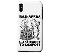 Humour Gardening Frog Joke Bad Seeds Go Straight to Compos Coque pour iPhone XS Max
