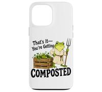 Humour Gardening Frog Joke Coque pour iPhone 13 Pro Max