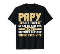 Humour Grand-Père Papy Sait Tout T-Shirt