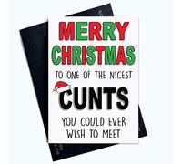 Humour Grossier Cartes de Noël Joyeux Noël C NT Carte pour Friend Noël Collègue Carte Style Petit Ami Noël Carte Joyeux Noël Banta Plaisanteries PC651