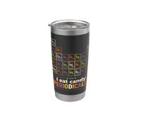 Humour Halloween Candy Tableau périodique Humour Lover Vibe Gobelet isotherme en acier inoxydable double paroi