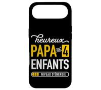 Humour Heureux Papa de 4 Enfants pour père fatigué Coque pour iPhone Air