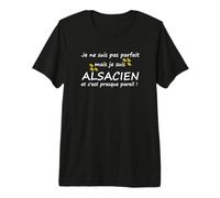 Humour Homme Alsace Je ne suis Pas Parfait alsacien T-Shirt Haut de Gamme