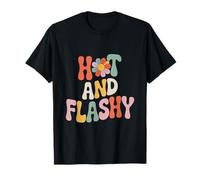 Humour hormonal drôle de ménopause rétro chaud et flashy T-Shirt