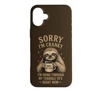Humour Humoristique 70e Anniversaire Paresseux Terrible années 70 Coque pour iPhone 16 Plus
