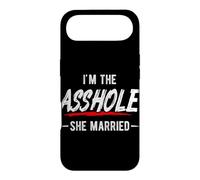 Humour Humoristique pour Couples I'm The Asshole She Married Coque pour iPhone Air