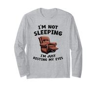Humour Humoristique pour Homme Daddy I'm Not Sleeping I'm Resting My Eyes Manche Longue