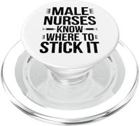 Humour Infirmier Homme Citation Professionnelle PopSockets PopGrip pour MagSafe