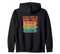 Humour introverti drôle « Places I Won't Be Going Today » Sweat à Capuche