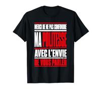 Humour Introverti Sarcastique Politesse Bureau Collègue T-Shirt