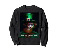 Humour Irlandais Amusant de la Saint-Patrick Leprechaun Glitching Man Sweatshirt