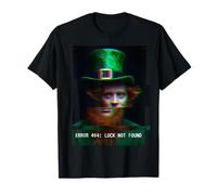 Humour Irlandais Amusant de la Saint-Patrick Leprechaun Glitching Man T-Shirt