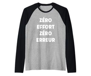 Humour Je ne Fais Rien Humoristique zéro Effort Manche Raglan