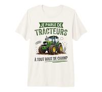 Humour Je Parle de Tracteurs Agriculteur Agricultrice T-Shirt Haut de Gamme