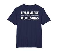 Humour J'en AI Marre D'être Sympa avec Les Gens T-Shirt, Homme Grandes Tailles, Bleu Marine, 5X Tall